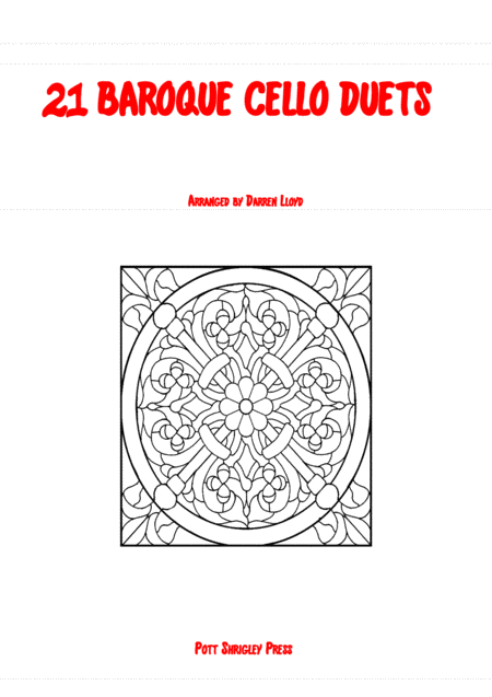 Free Sheet Music 21 Baroque Duets For 2 Cello S