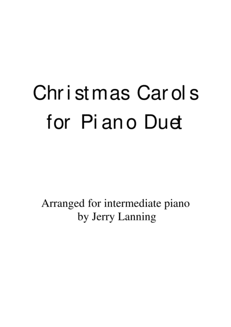 Free Sheet Music 22 Christmas Carols For Piano Duet
