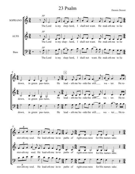 23rd Psalm Sheet Music