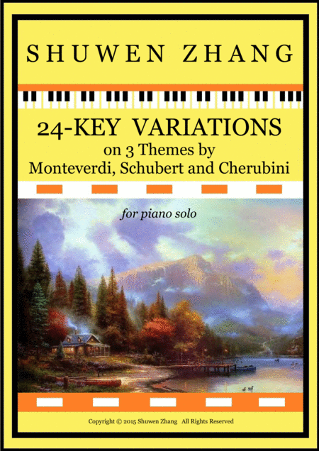 24 Key Variations On 3 Themes By Monterverdi Schubert And Cherubini Sheet Music