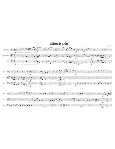 3 Beans In 1 Can Sheet Music