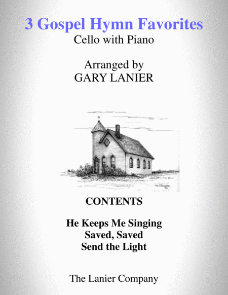 Free Sheet Music 3 Gospel Hymn Favorites For Cello Piano With Score Parts