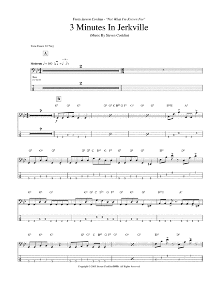 Free Sheet Music 3 Minutes In Jerkville