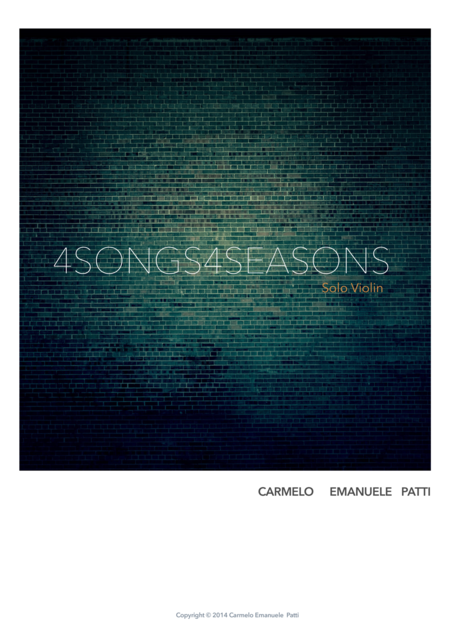 4songs4seasons Sheet Music