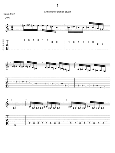 Free Sheet Music 50 Studies For Solo Guitar