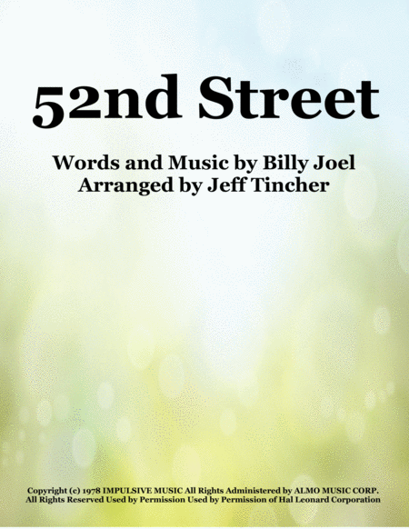 52nd Street Sheet Music