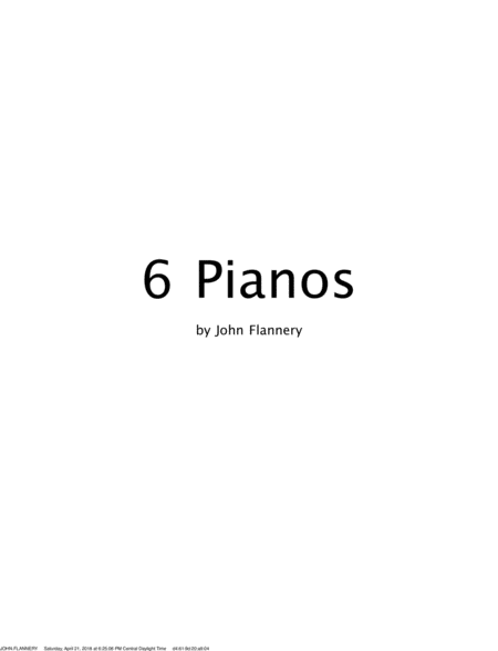 Free Sheet Music 6 Pianos