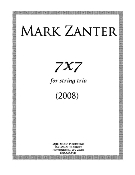 7x7 2008 For String Trio Sheet Music