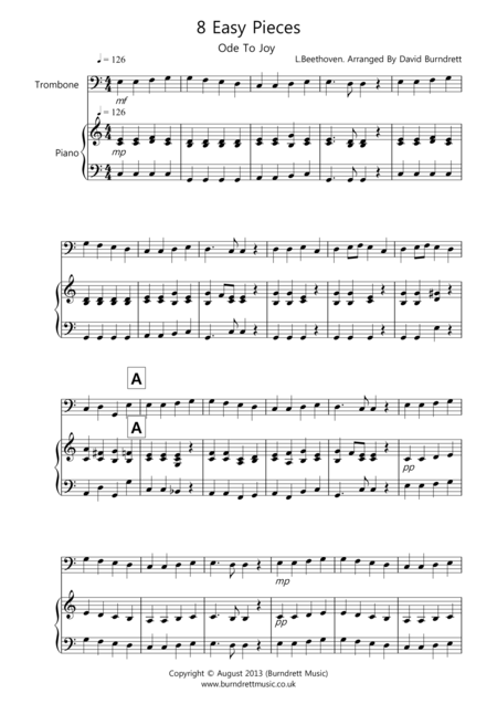 Free Sheet Music 8 Pieces For Trombone And Piano