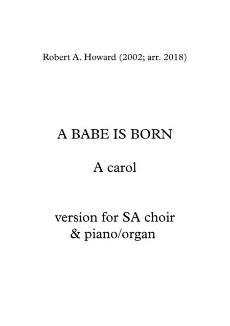 A Babe Is Born Sa Version Sheet Music