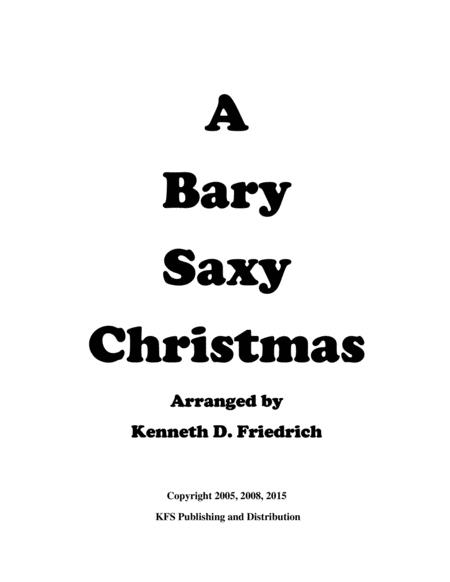 A Bary Saxy Christmas Sheet Music