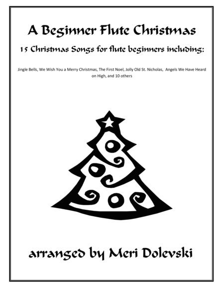 Free Sheet Music A Beginner Flute Christmas