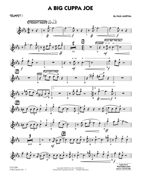 A Big Cuppa Joe Trumpet 1 Sheet Music