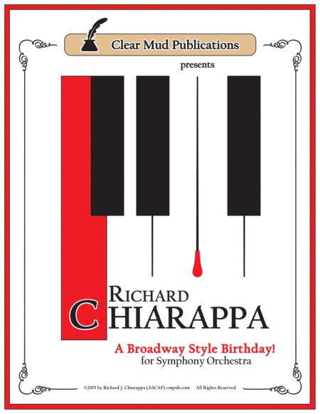 Free Sheet Music A Broadway Style Birthday