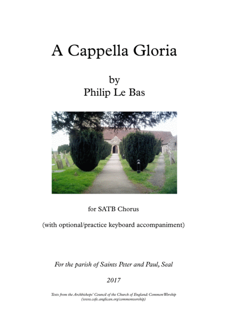 Free Sheet Music A Cappella Gloria