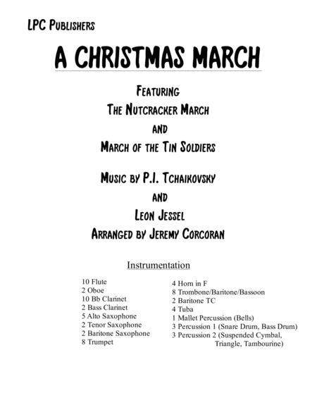 A Christmas March For Concert Band Sheet Music