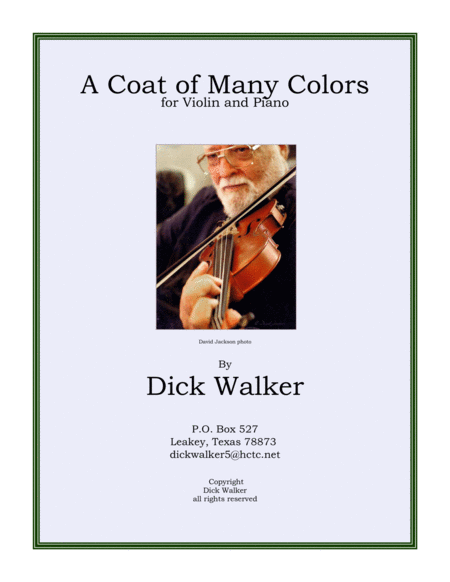 A Coat Of Many Colors Sheet Music