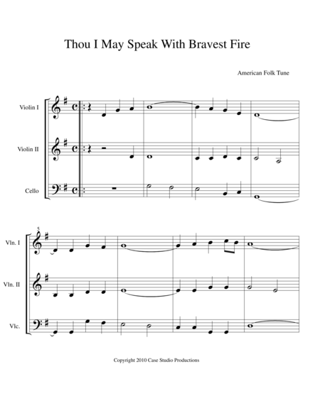 Free Sheet Music A Collection Of Hymns For String Trio Book 2