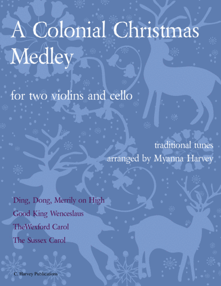 A Colonial Christmas Medley For String Trio Sheet Music