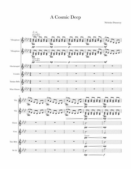 A Cosmic Deep Sheet Music