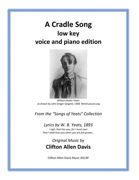 Free Sheet Music A Cradle Song From Songs Of Yeats Collection Clifton Davis