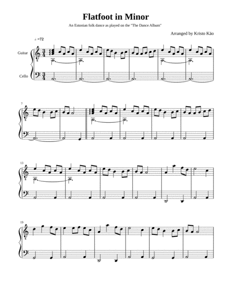 A Flatfoot In Minor Sheet Music