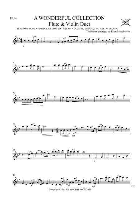 A Flute Violin Duet Sheet Music