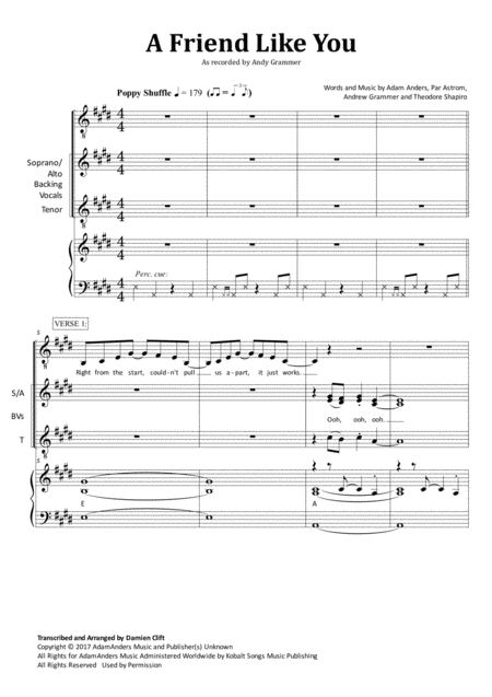 A Friend Like You Sheet Music