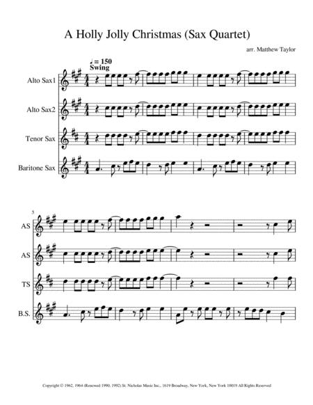 A Holly Jolly Christmas Aatb Sheet Music