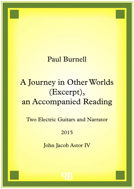 A Journey In Other Worlds Excerpt An Accompanied Reading Sheet Music