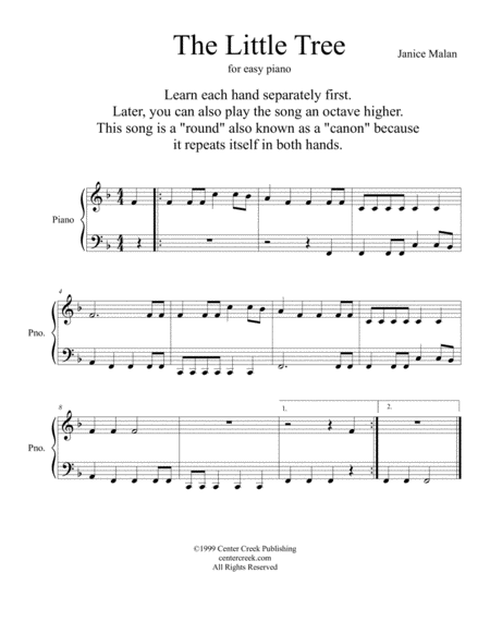 A Little Tree Sheet Music