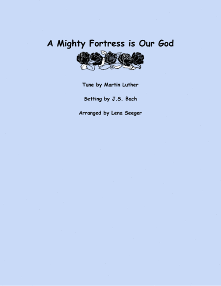 A Mighty Fortress Is Our God String Orchestra Sheet Music