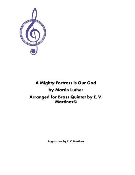 Free Sheet Music A Mighty Fortress Is Our Gov Score Parts
