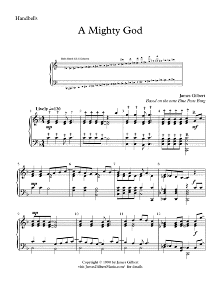 Free Sheet Music A Mighty God