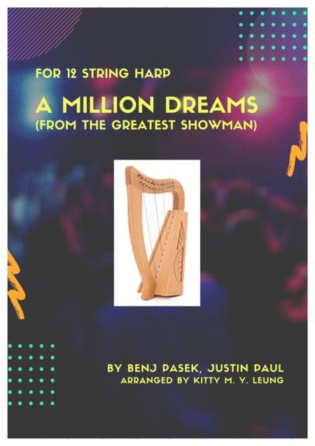 Free Sheet Music A Million Dreams 12 String Harp