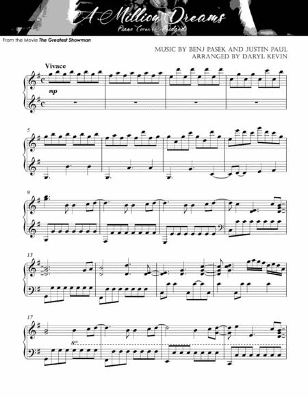 A Million Dreams Advanced Piano Solo Sheet Music