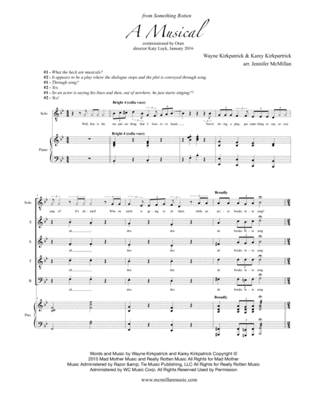 Free Sheet Music A Musical