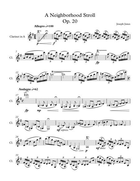 A Neighborhood Stroll Op 20 Sheet Music