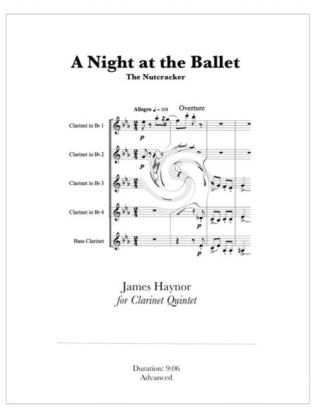 Free Sheet Music A Night At The Ballet The Nutcracker For Clarinet Quintet