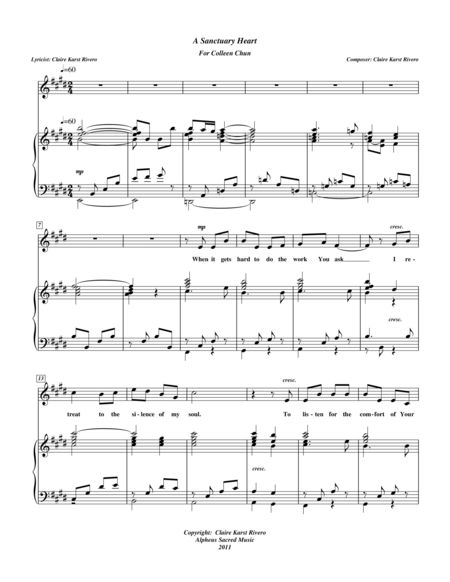 A Sanctuary Heart Sheet Music