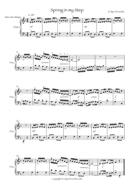 A Spring In Your Step Sheet Music