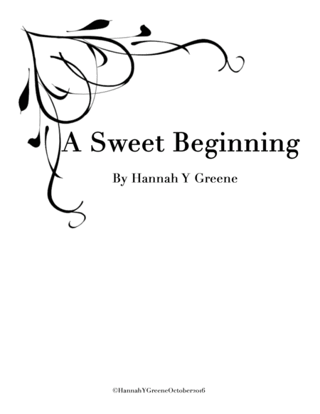 Free Sheet Music A Sweet Beginning