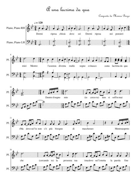 A Tear From Here Sheet Music