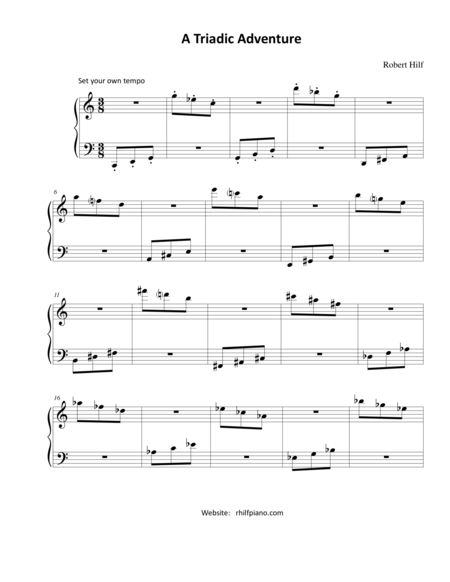 Free Sheet Music A Triadic Adventure