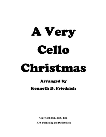 Free Sheet Music A Very Cello Christmas