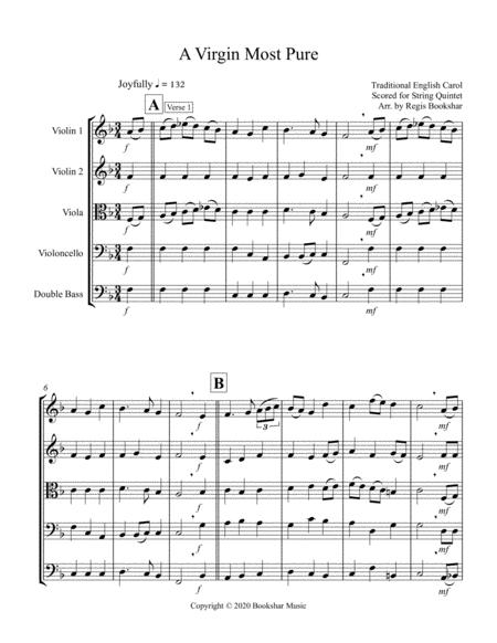 A Virgin Most Pure String Quintet Sheet Music