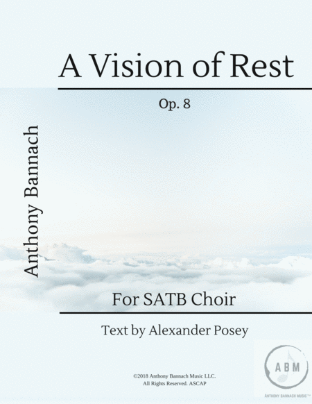 Free Sheet Music A Vision Of Rest For Satb Choir