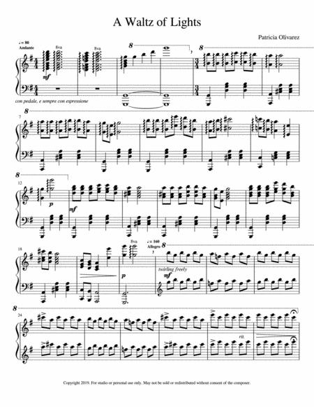 A Waltz Of Lights Sheet Music