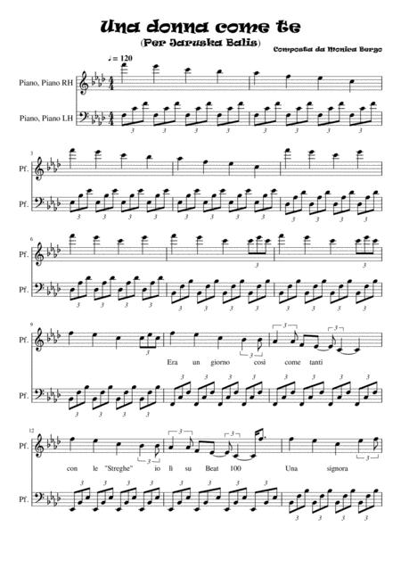 A Woman Like You For Jaruska Balis Sheet Music