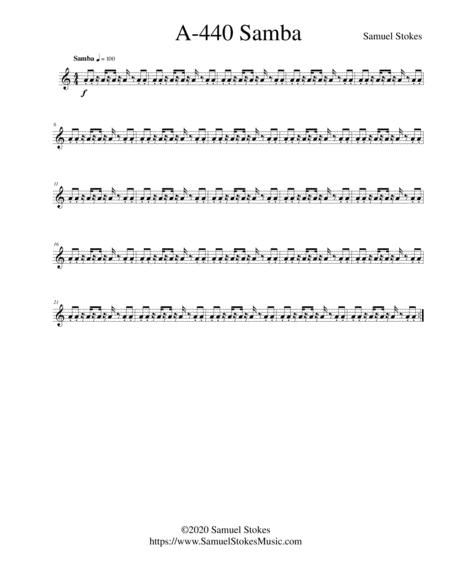 A440 Samba Score In C For Flexible Instrumentation Sheet Music